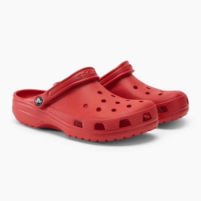Men's Crocs Classic varsity red flip-flops 5
