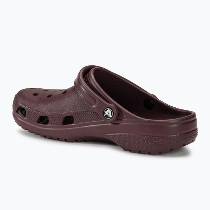 Crocs Classic dark cherry flip-flops 4