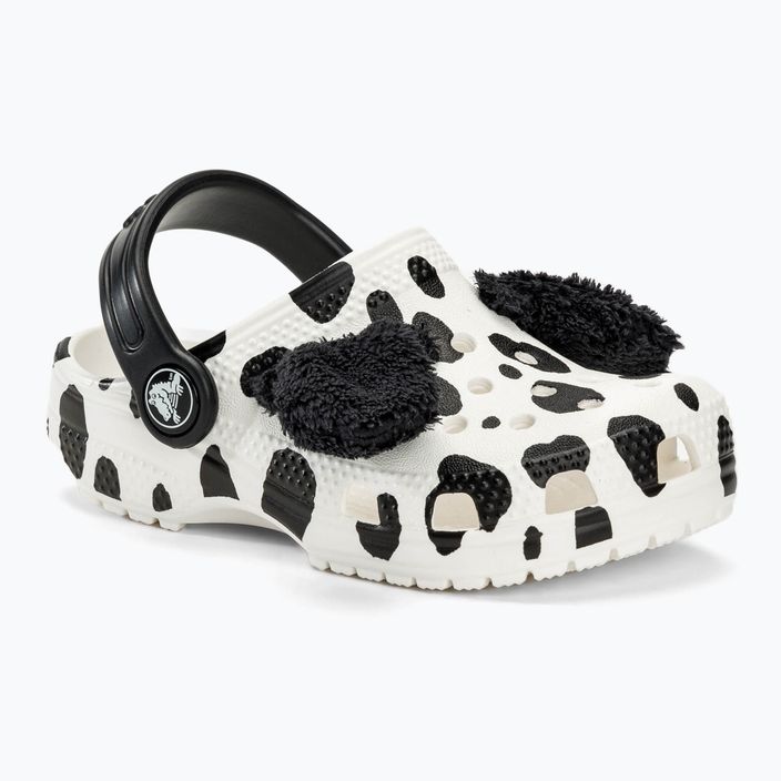 Crocs Classic I AM Dalmatian white / black children's flip-flops 2