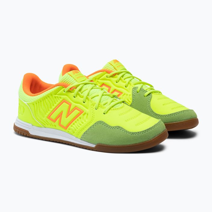 Children's soccer shoes New Balance Audazo V5+ Command IN yellow JSA2IY55.M.045 4