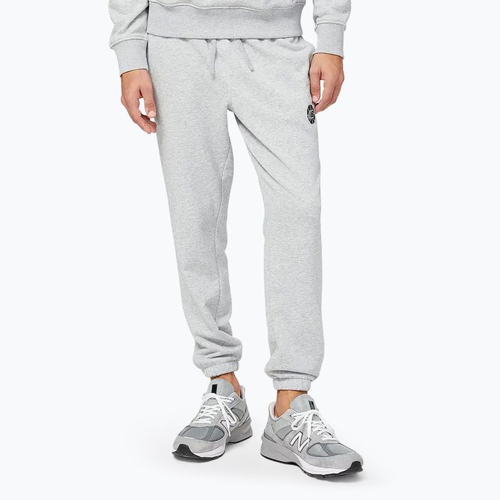 Men's New Balance Essentials Hoops Fundamental grey trousers