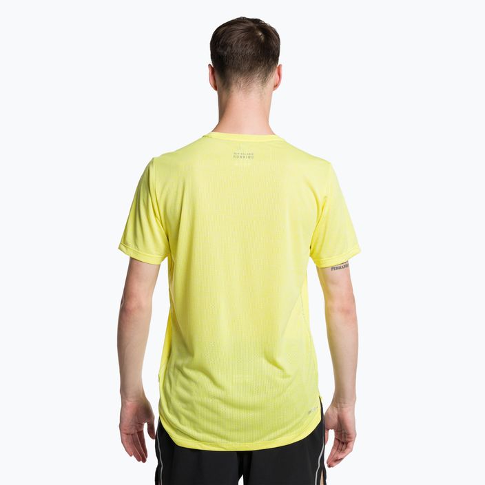 Men's New Balance Top Impact Run T-shirt yellow MT21262CSE 3