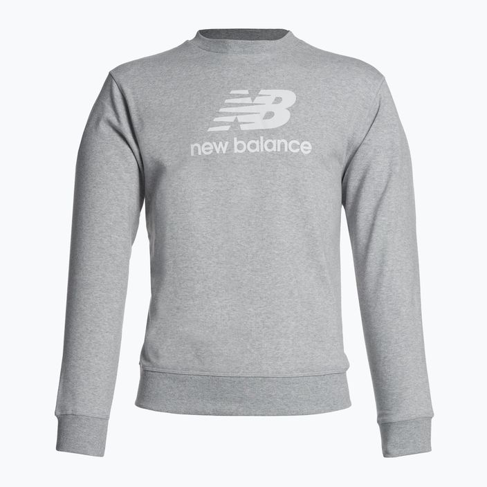 Men's training sweatshirt New Balance Essentials Stacked Logo French Terry Crewneck grey MT31538AG 5