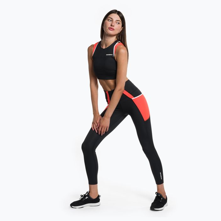 Women's training leggings New Balance Tight Shape Shield 7/8 High Rise Pocket black WP21112NDF 2