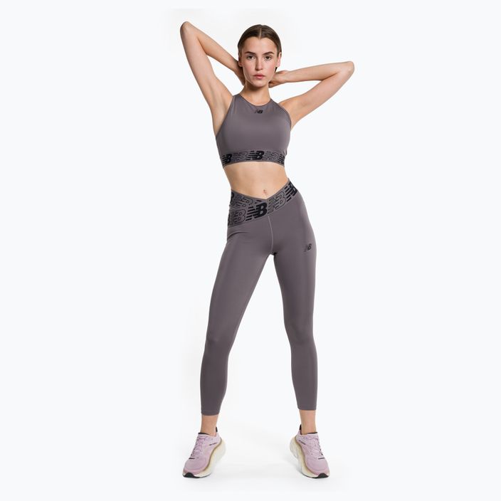 Women's training leggings New Balance Tight Relentless Crossover High Rise grey WP21177ZNC 2