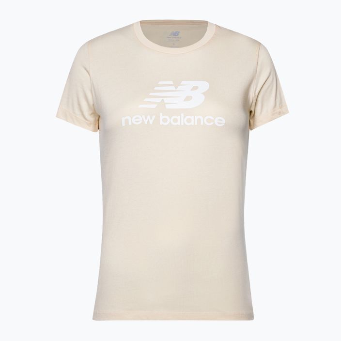 Women's New Balance Essentials Stacked Logo Co beige T-shirt WT31546TCM 5
