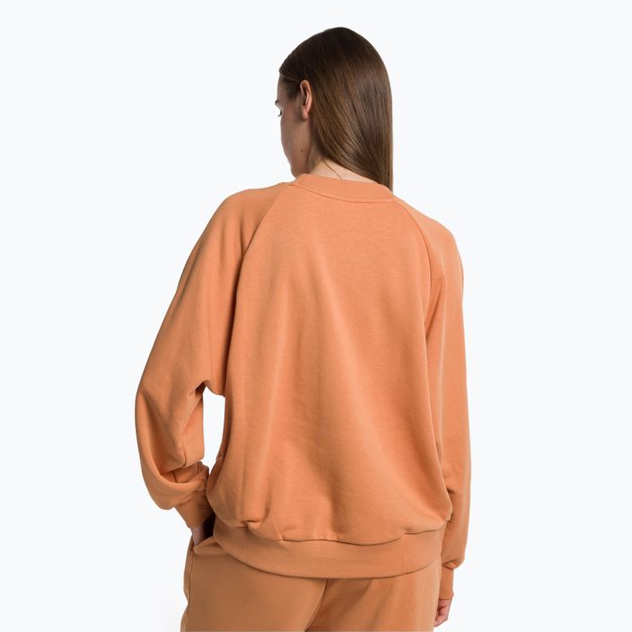 Women's training sweatshirt New Balance Essentials Reimagined Archive French Terry Crewneck brown WT31508SEI 3