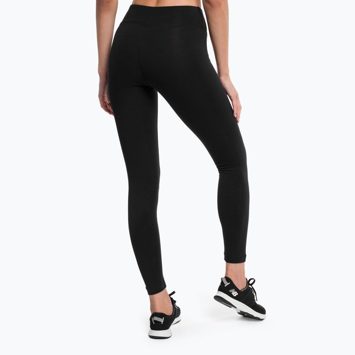 Women's training leggings New Balance Tight Essentials Stacked Logo Cotton black WP31509BK 3