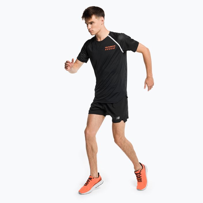 Men's New Balance Top Accelerate Pacer running shirt black MT31241BK 2
