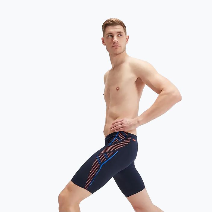 Men's swimwear Speedo Tech Panel navy/orange 10
