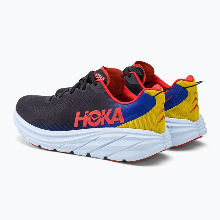 HOKA men's running shoes Rincon 3 black-blue 1119395-BDGB 4