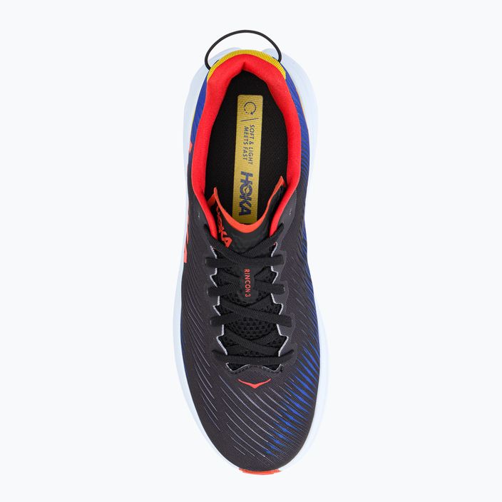 HOKA men's running shoes Rincon 3 black-blue 1119395-BDGB 5