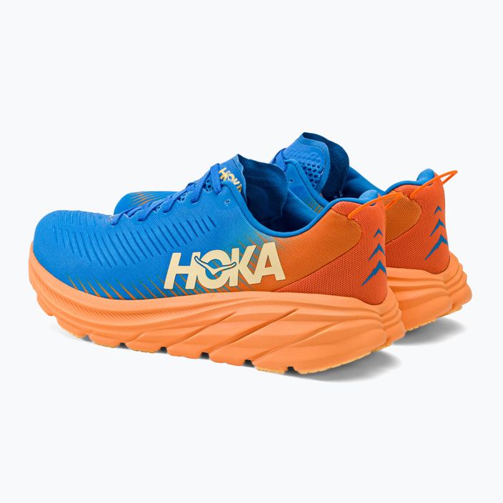 HOKA men's running shoes Rincon 3 blue-orange 1119395-CSVO 4