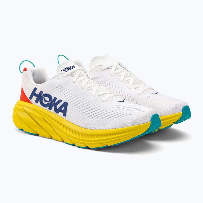 HOKA men's running shoes Rincon 3 white 1119395-WEGG 3