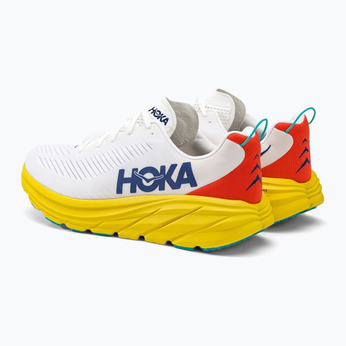 HOKA men's running shoes Rincon 3 white 1119395-WEGG 4