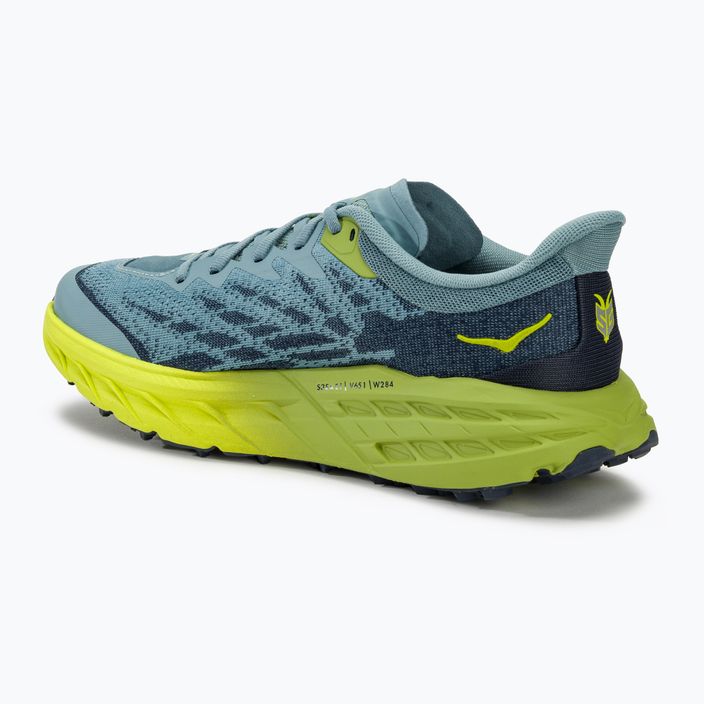 Men's running shoes HOKA Speedgoat 5 stone blue/dark citron 3