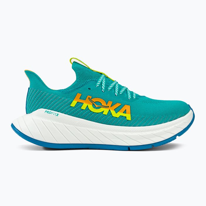HOKA men's running shoes Carbon X 3 blue/yellow 1123192-CEPR 2
