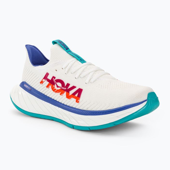 Men's running shoes HOKA Carbon X 3 white/flame