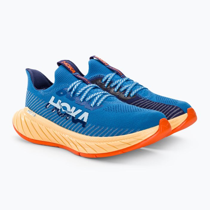 Men's running shoes HOKA Carbon X 3 coastal sky/bellwether blue 4