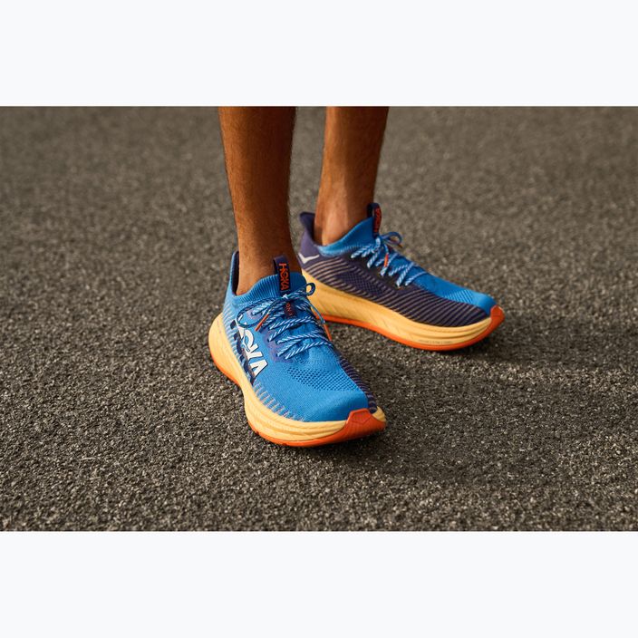 Men's running shoes HOKA Carbon X 3 coastal sky/bellwether blue 15