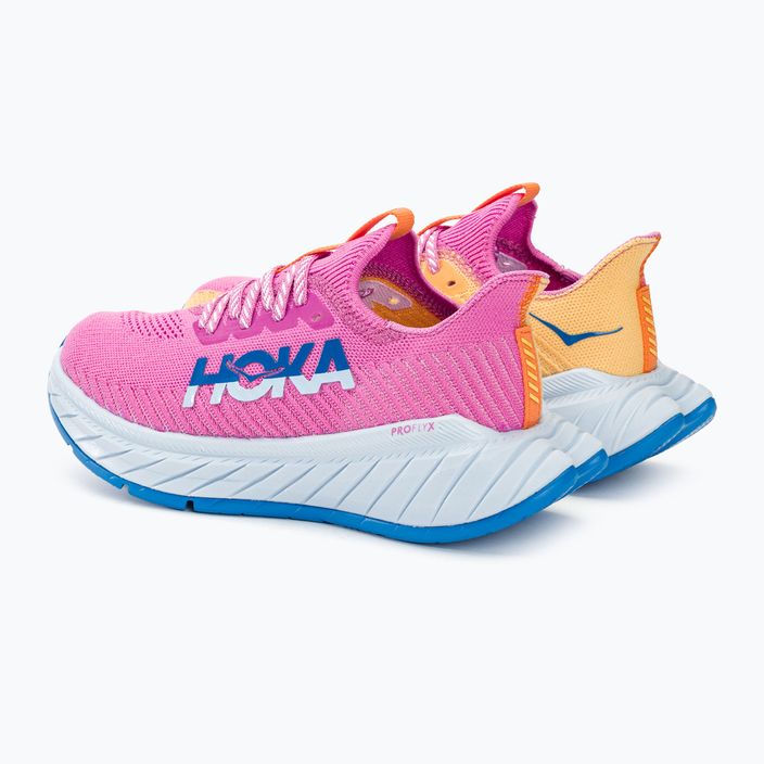 Women's running shoes HOKA Carbon X 3 cyclamen/impala 3