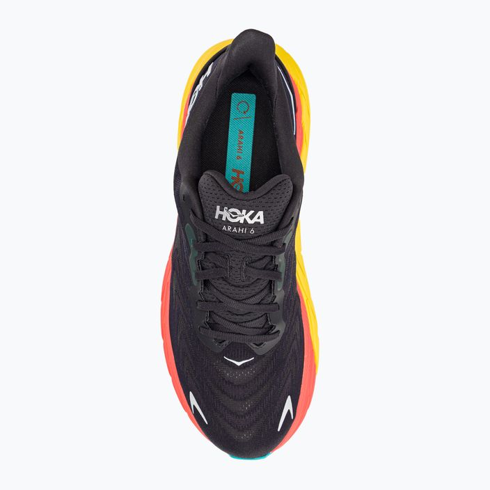 HOKA men's running shoes Arahi 6 black 1123194-BFLM 5