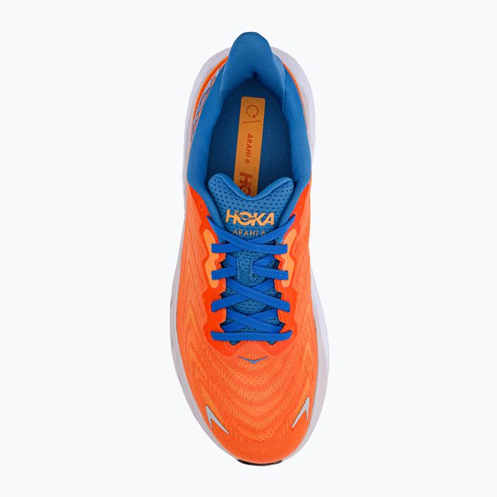 HOKA men's running shoes Arahi 6 orange 1123194-VOCS 5
