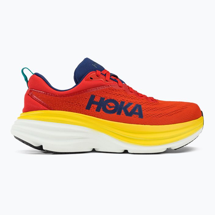 HOKA Bondi 8 men's running shoes red 1123202-RAFL 2