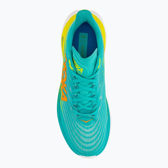 HOKA Mach 5 men's running shoes blue/yellow 1127893-CEPR 5