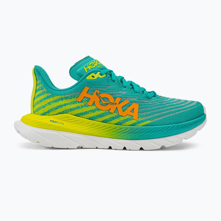 Women's running shoes HOKA Mach 5 blue/yellow 1127894-CEPR 2