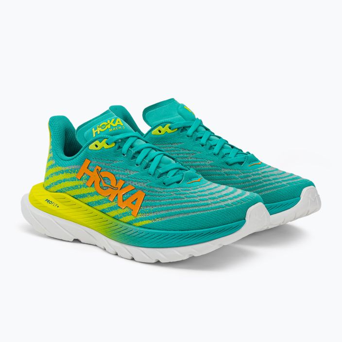 Women's running shoes HOKA Mach 5 blue/yellow 1127894-CEPR 3