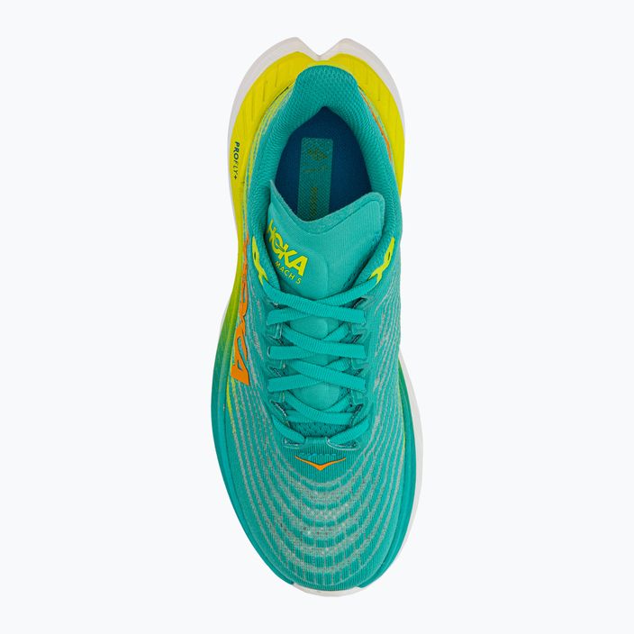 Women's running shoes HOKA Mach 5 blue/yellow 1127894-CEPR 5