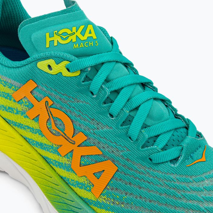 Women's running shoes HOKA Mach 5 blue/yellow 1127894-CEPR 10