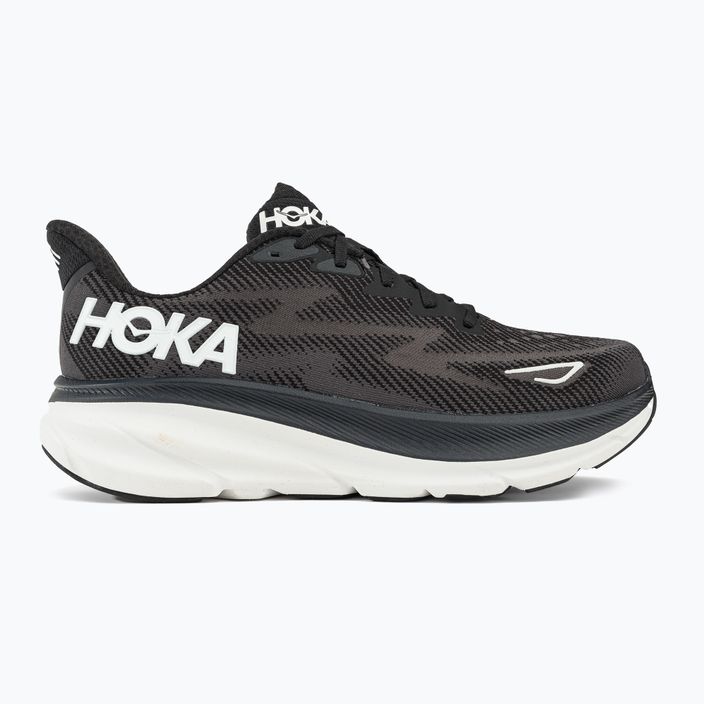 HOKA men's running shoes Clifton 9 black 1127895-BWHT 2