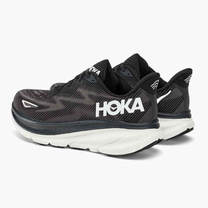 HOKA men's running shoes Clifton 9 black 1127895-BWHT 4