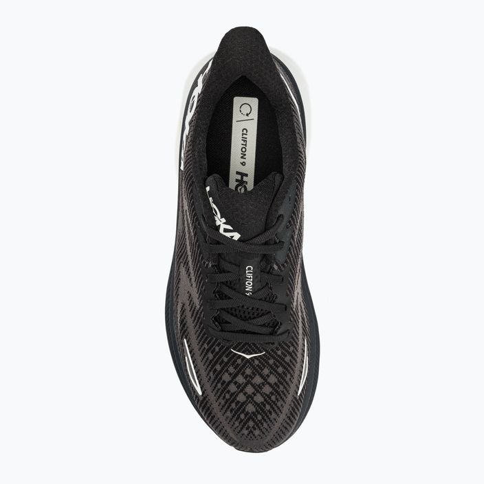 HOKA men's running shoes Clifton 9 black 1127895-BWHT 5