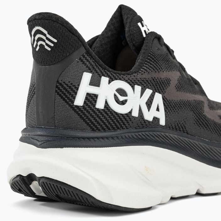 HOKA men's running shoes Clifton 9 black 1127895-BWHT 9