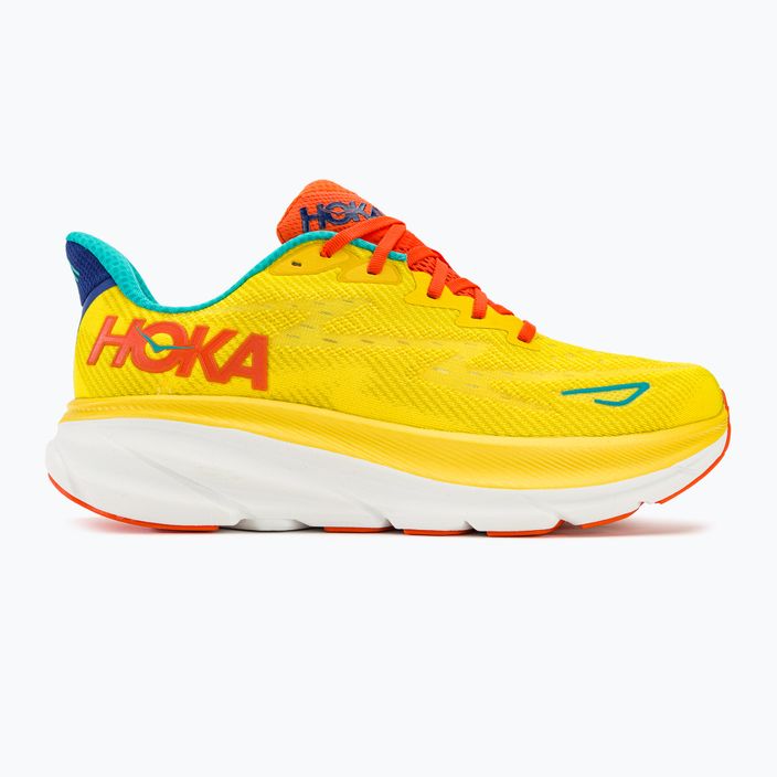 Men's running shoes HOKA Clifton 9 passion fruit/maize 2