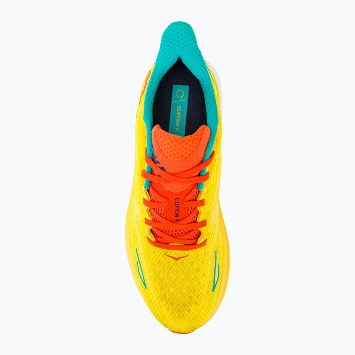 Men's running shoes HOKA Clifton 9 passion fruit/maize 6