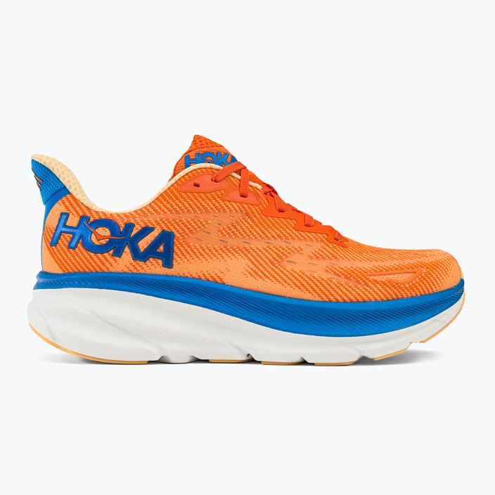 HOKA men's running shoes Clifton 9 orange 1127895-VOIM 2