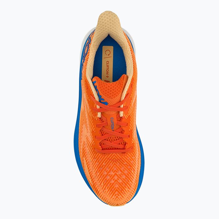 HOKA men's running shoes Clifton 9 orange 1127895-VOIM 5