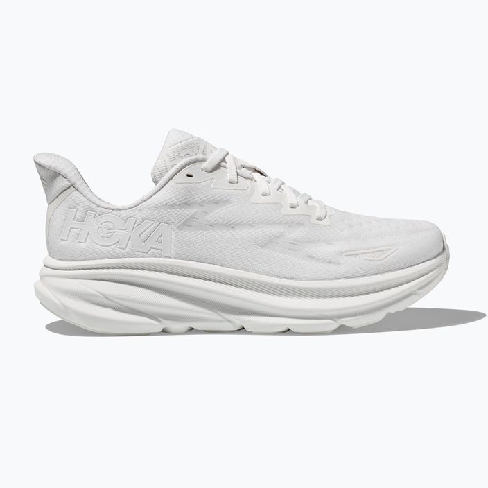 Men's running shoes HOKA Clifton 9 white/white 2