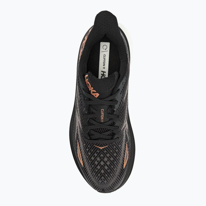 Women's running shoes HOKA Clifton 9 black 1127896-BCPPR 5