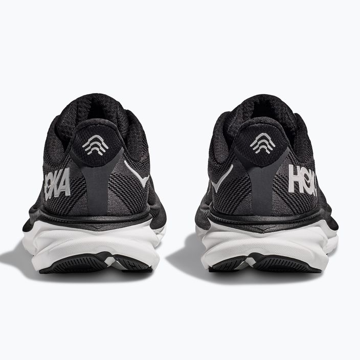 Women's running shoes HOKA Clifton 9 black/white 6