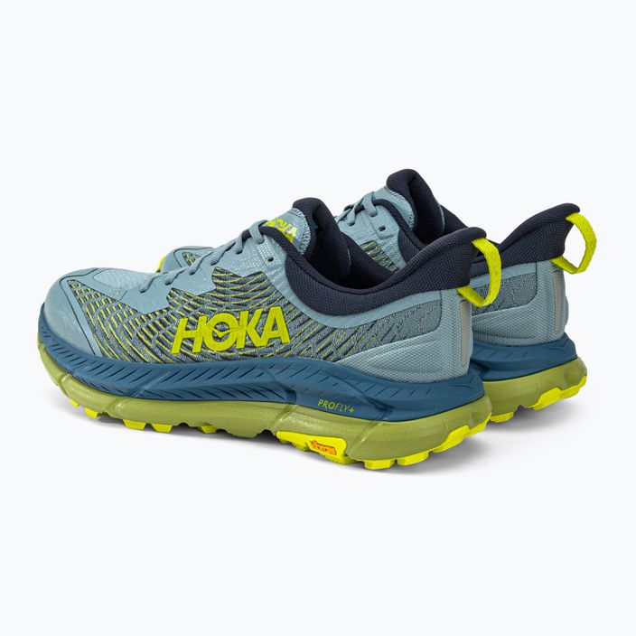 HOKA men's running shoes Mafate Speed 4 blue/yellow 1129930-SBDCT 3