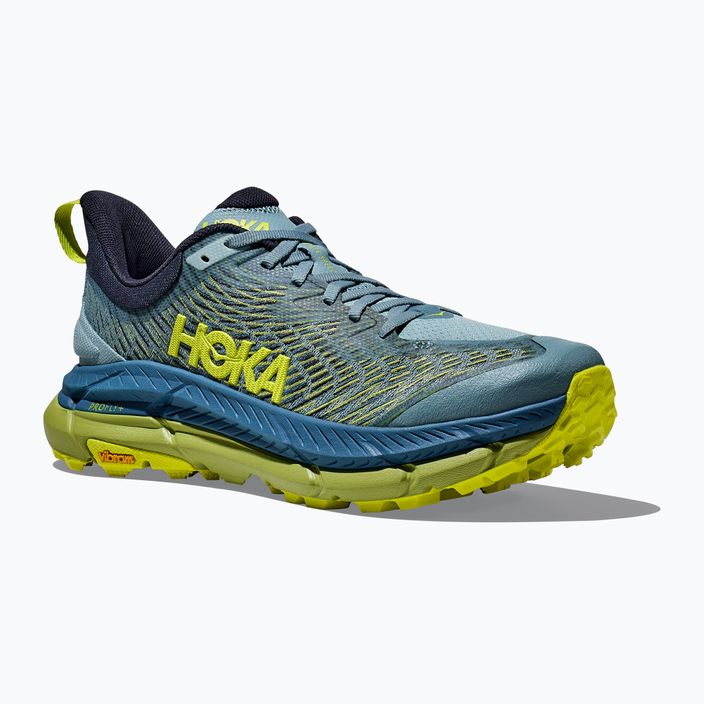 HOKA men's running shoes Mafate Speed 4 blue/yellow 1129930-SBDCT 11