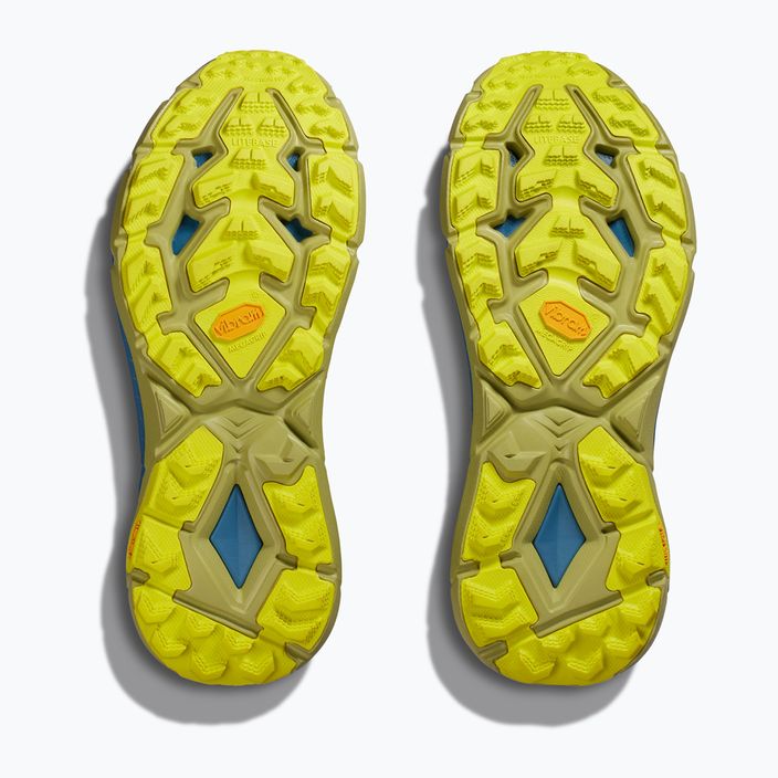 HOKA men's running shoes Mafate Speed 4 blue/yellow 1129930-SBDCT 15
