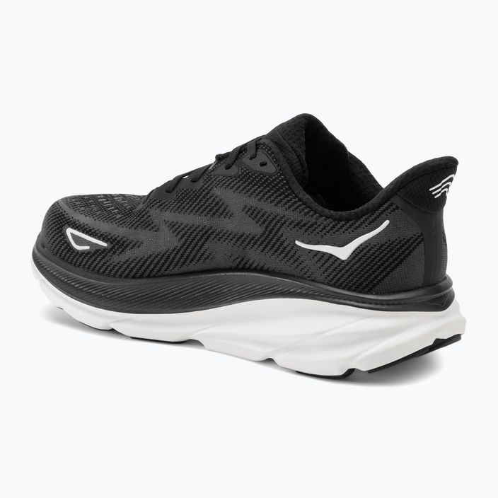 Men's running shoes HOKA Clifton 9 Wide black/white 3