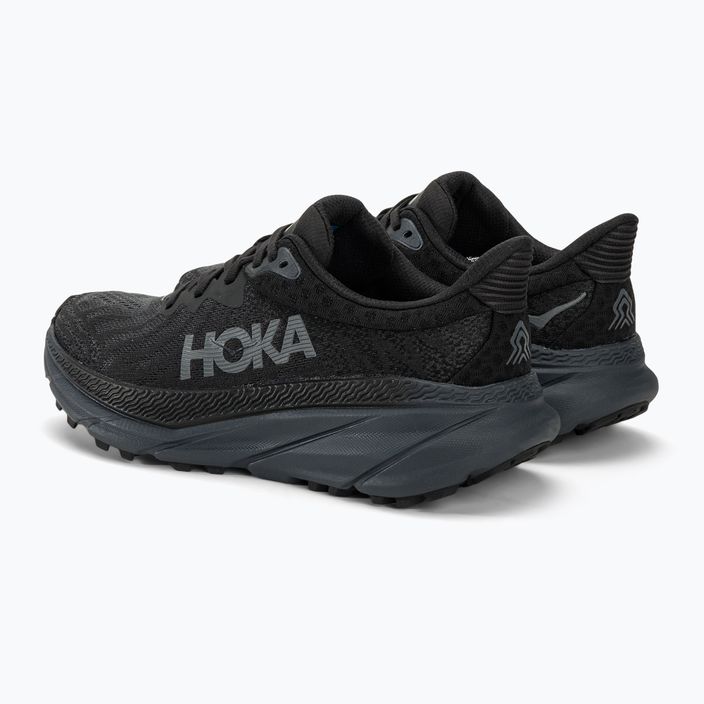 Women's running shoes HOKA Challenger ATR 7 black/black 4