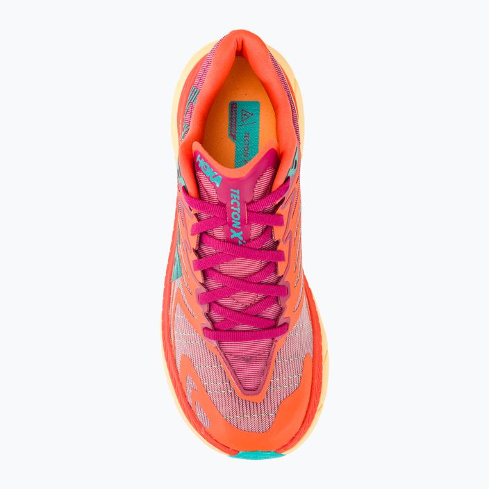 Women's running shoes HOKA Tecton X 2 cherries jubilee/flame 6